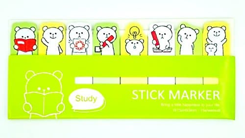 120 Sheet Cute Intelligent Bear Page Flags (OP031027)