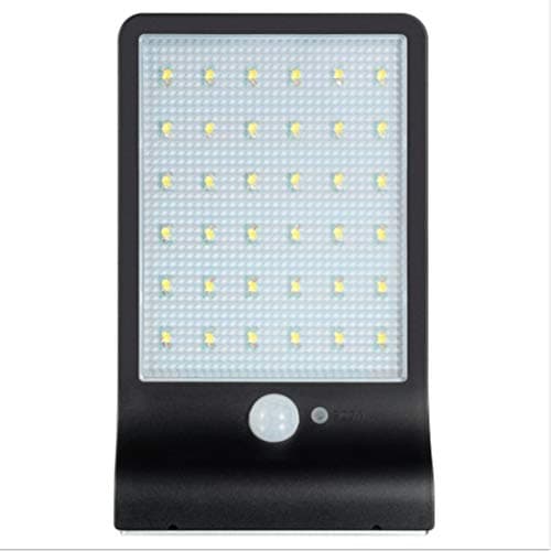 Haxibkena Solar Wall Lights, IP65 Waterproof Lights Motion-sensor Lights 36 LEDS 3 Modes Security Lights For Patio, Garden, Deck, Yard (Color : Black)
