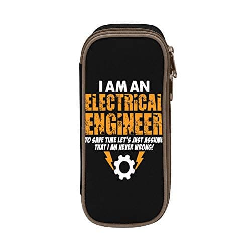 FTIAL I Am an Electrical Engineer Big Capacity Pencil Case Double Zipper Large Storage Space Mulit-Function Stationary Portable Makeup Bag