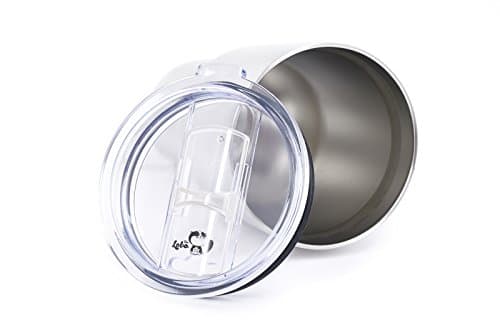 Premium 20 OZ Replacement Air Tight Splash-Proof Leak-Resistant Straw Friendly Tritan Plastic Lid Fits Yeti, RTIC, BOSS, OZARK TRAIL Universal Fit For Most 20 &amp; 10 OZ Tumblers