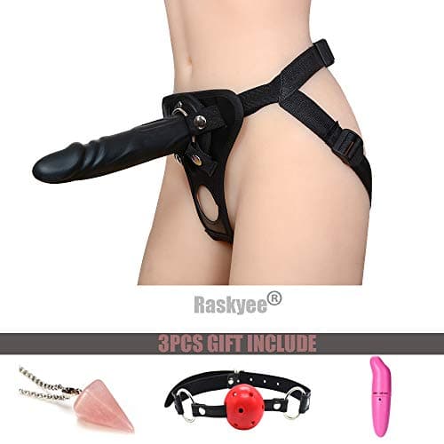Strap On with Black Wand Double Use