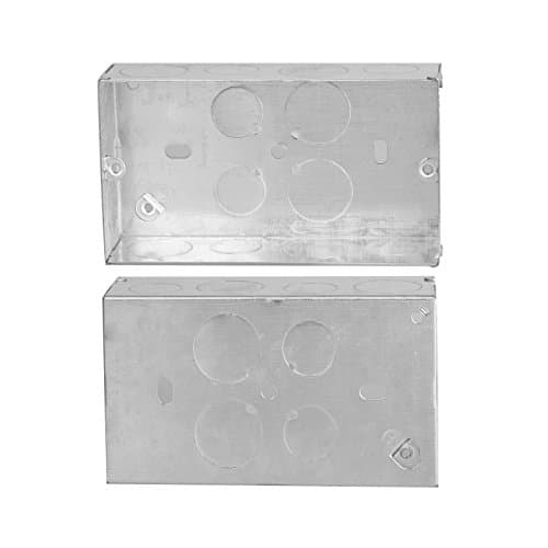 Flush Mount Metal Pattress Electric Back Box Double Flush Mount Metal Box 40mm