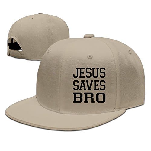 Jesus Saves Bro ChristianPlain AdjustableTrucker Hat Cap Classic