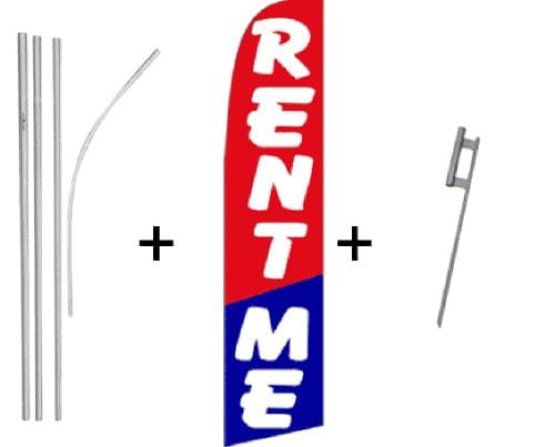 Rent Me Super Flag & Pole Kit