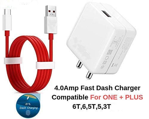 BQeT 4.0 ampere Compatible Fast Charger USB Type C Cable for OnePlus 3T/5/5T/6/6T (100 cm)