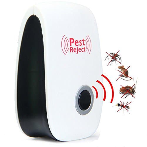 PTee Ultrasonic Pest Repeller (HiTech System) - Effective on Ants, Roaches, Rodents, Flies and Bugs - Safe for Children &amp; Pets