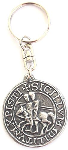 Solid Pewter Knight's Templar Keychain