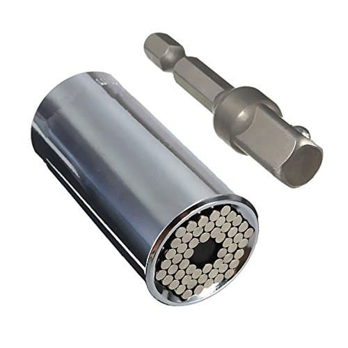 Yuekute ETC 120A Professional 7mm-19mm Universal Gator Multi Function Universal Socket With Power Drill Adapter Tool Universal Repair Tools