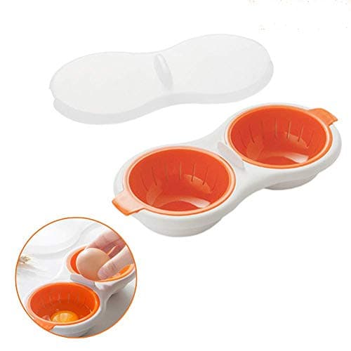 Magneticspace Perfect Poach-Microwavable Poacher，New Creative Kitchen Double Layer Boiled Egg Tool (1Pack), 1