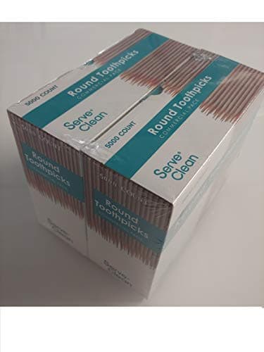 Serve Clean Round Toothpicks 10000 Count