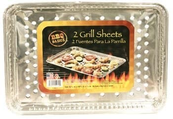BBQ Foil Grill Sheet Pan with Vented Bottom, 24-pc Set by Foil Grilling Sheet