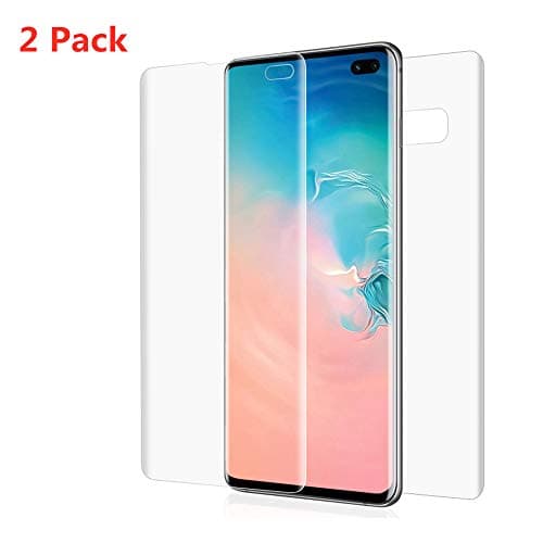 [2 Pack] Front + Back Full Cover Soft Hydrogel Film for Samsung Galaxy S10 E Screen Protector, for Galaxy S10e Ultra-Thin Transparent Soft Protective Film (for Galaxy S10e)