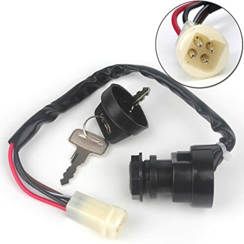 Ignition Key Switch Replacement for Wolverine 350 Warrior 350 YFM350 1987 1988 1989 1990 1991 1992 1993 1994 YFA125 YFM100 YFM80 YFM225 ATV Quad