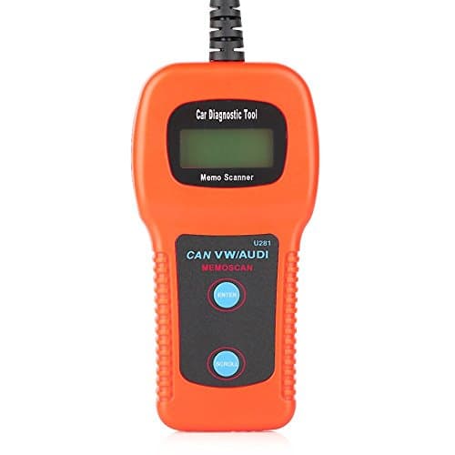 Daoming U281 OBD2 CAN-BUS Car Diagnostic Scan Tool Engine Code Reader With LCD Display for Vw Audi Seat Skoda Cars - Orange