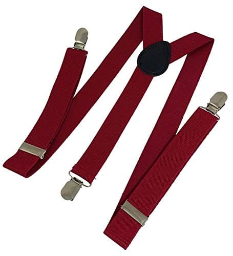 Days Off Suspender for Men Fully Adjustable Elastic Trouser Braces Y shape with Strong Metal Clips One Size Fits All