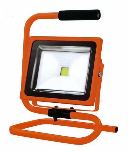 Power Tech PT523030 Single Head Pedestal LED Work Light 30W - 3300 Lumens Output, Orange by Milspec Direct