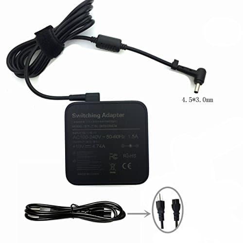 TSKYBEAR 19V 4.74A 90W Bx51v AC adapter Power Supply Charger+Cord for ASUS Zenbook UX51V U500V B43V B53V UX51VZ UX51VZA U500VZ B43V-CU024X B53V-S4042X ADP-90YD B PA-1900-42 EXA1202YH PA-1900-29