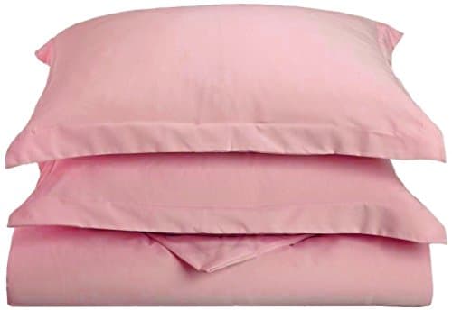 500 Thread Count Egyptian Cotton Home Classic 2 PC Pillow Shams German/Extra Large Square Size 31 x 31 Inches -Pink Solid. ( 80 cm x 80 cm)