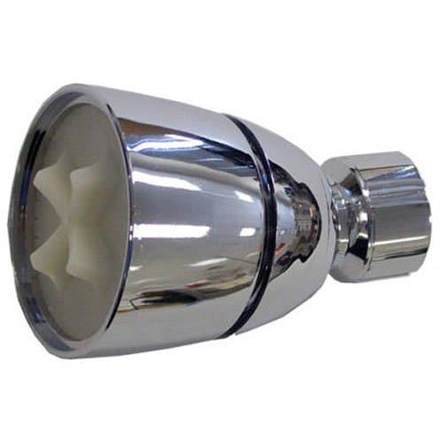 Everflow Industrial Supply 138309 Fixed Mount Adjustable Spray Wall Shower Head with 1-5/8-Inch Diameter