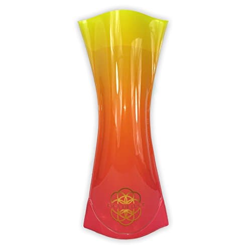 Esca di Luce's Reusable Foldable Plastic Expandable Vase Inserts for Fresh Flower Arrangements (Yellow/Orange)