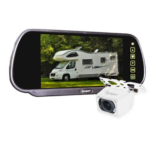 Beeper CC1 Reversing Camera with Mirror, 7-inch, White