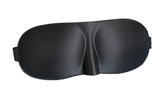 Sleeping Eye Mask, Blind Fold/Nose Slope Design with Multi-color option/ Lightweight and ultra Soft for Men,women and children/ comfortable in all positions (Black)