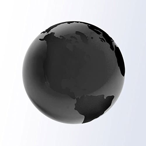 Optical Crystal - Colored Globe with Flat Bottom - Black