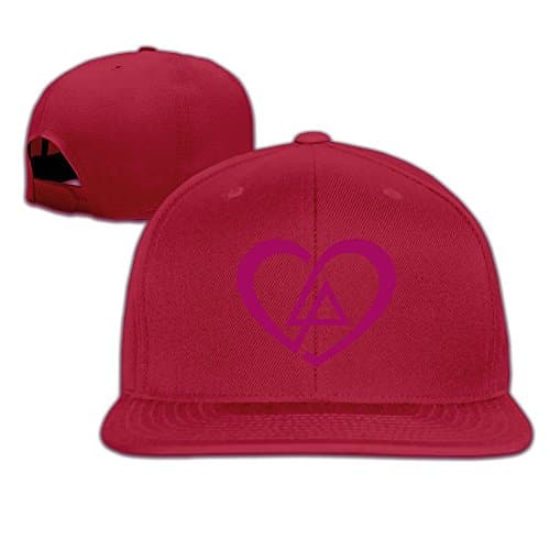 Heart Linkin Park Fan Love Logo Solid Snapback Baseball Hat Cap One Size Red