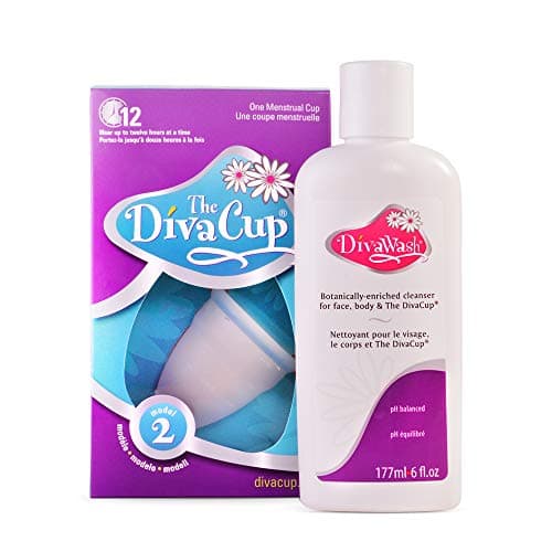 The DivaCup Menstrual Cup (B) & DivaWash