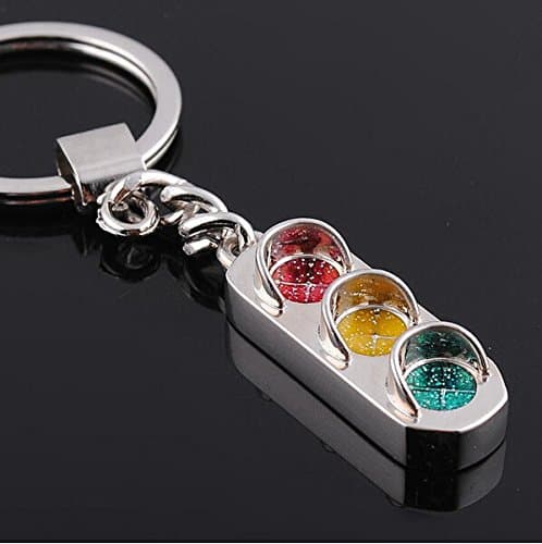 Huloo Metallic leather key chain lights