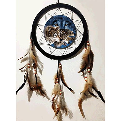 10'' Lenticular 3D Wolves Dream Catcher