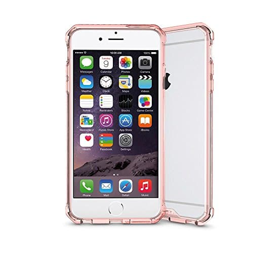 iPhone 6s Case, iPhone 6 Case, CaseRack Stealth Frame - Dual Layer PC Scratch-Resistant Clear Back Case Cover With Reinforced Drop Protection Bumper For iPhone 6S/6, Rose Gold
