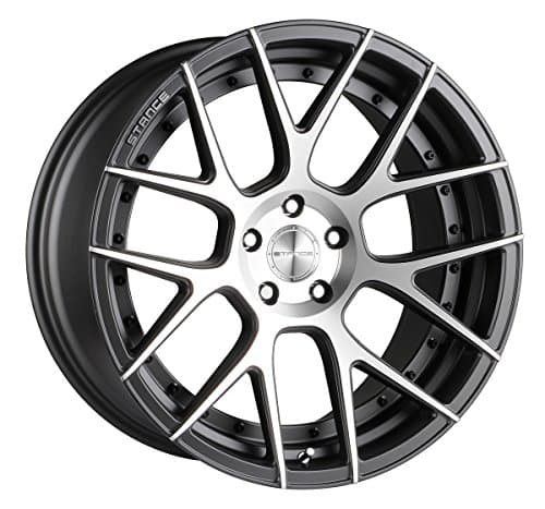 20" Inch Stance SC-8 Slate Grey / Machine Face Wheels & Tire Package | All Season 245/35R20 | Set of 4 | Financing Available | Infiniti Audi Mercedes Dodge Chevy Chrysler Acura Ford Lexus Nissan BMW
