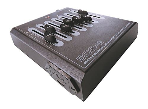 Botex Controller, DMX Wallsteuerung SDC-6, dimmable: DMX512, 220-240V AC/50-60Hz, Metal Black