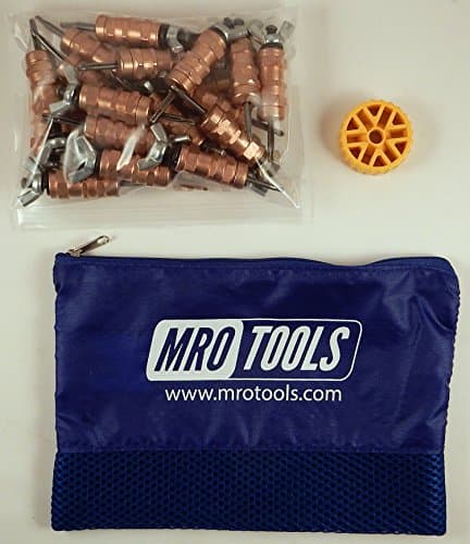 25 1/8 Standard Wing-Nut Cleco Fasteners w/ HBHT Tool &amp; Carry Bag (KWN1S25-1/8)