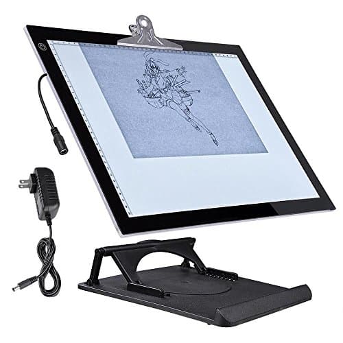 19" LED Artist Stencil Board Tattoo Drafting Drawing Tracing Table Display Light Box Pad