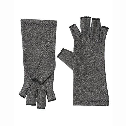 Compression Arthritis Gloves Open-finger Breathable Hands Warmer for Men/Women Rheumatoid &amp; Osteoarthritis Disease Joint Pain Symptom Relief Care Hand-guard for Typing/Cooking/Writing (Small)