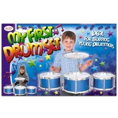 Childrens My First 1st Drum Kit Drums and Stool Set Musical Toy Instrument