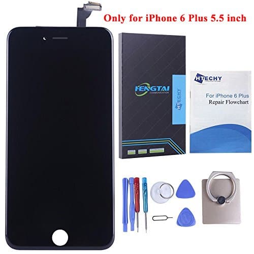 SZHSRLCD LCD Display Screen Replacement Full Set Kit with Touch Screen Digitizer Assembly for iPhone 6 Plus 5.5 inch (Black)