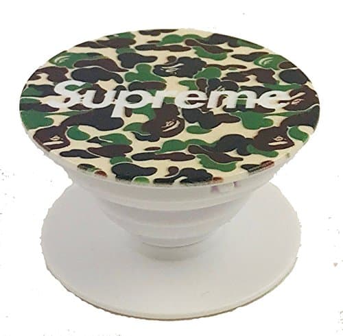 Multi-Function SmartPhone Holder and Mount with Expanding Stand Pop Grip Socket (BATHING APE)