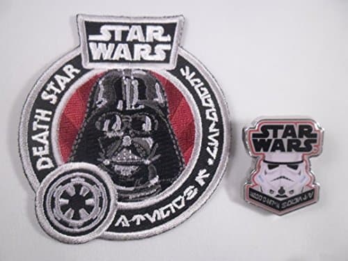 Star Wars Death Star Darth Vader Patch and Stormtrooper Pin Funko 2016 Lucasfilm