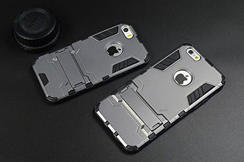 Iphone 6 Case Transformer Ultra Slim Shockproof Grey Apple Protection Grip Rubberized Absorb Shock Silicon Gadget Handsfree Kickstand Vintage Thin