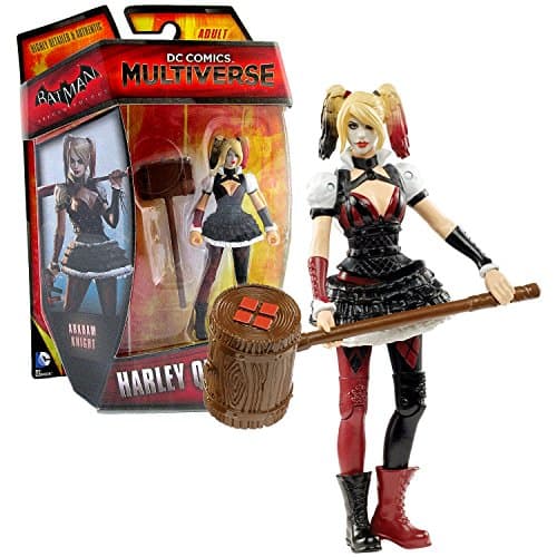 Mattel Year 2014 DC Comics Multiverse "Batman Arkham Knight" Series 4 Inch Tall Action Figure - Villain Harleen F. Quinzel aka HARLEY QUINN with Giant Mallet