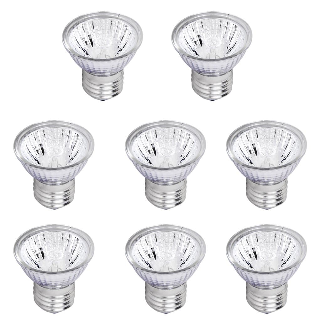 8x Mini E27 Reptile Heat Lamp UVA/UVB Bulb Basking Spot Light 50W 220-240V