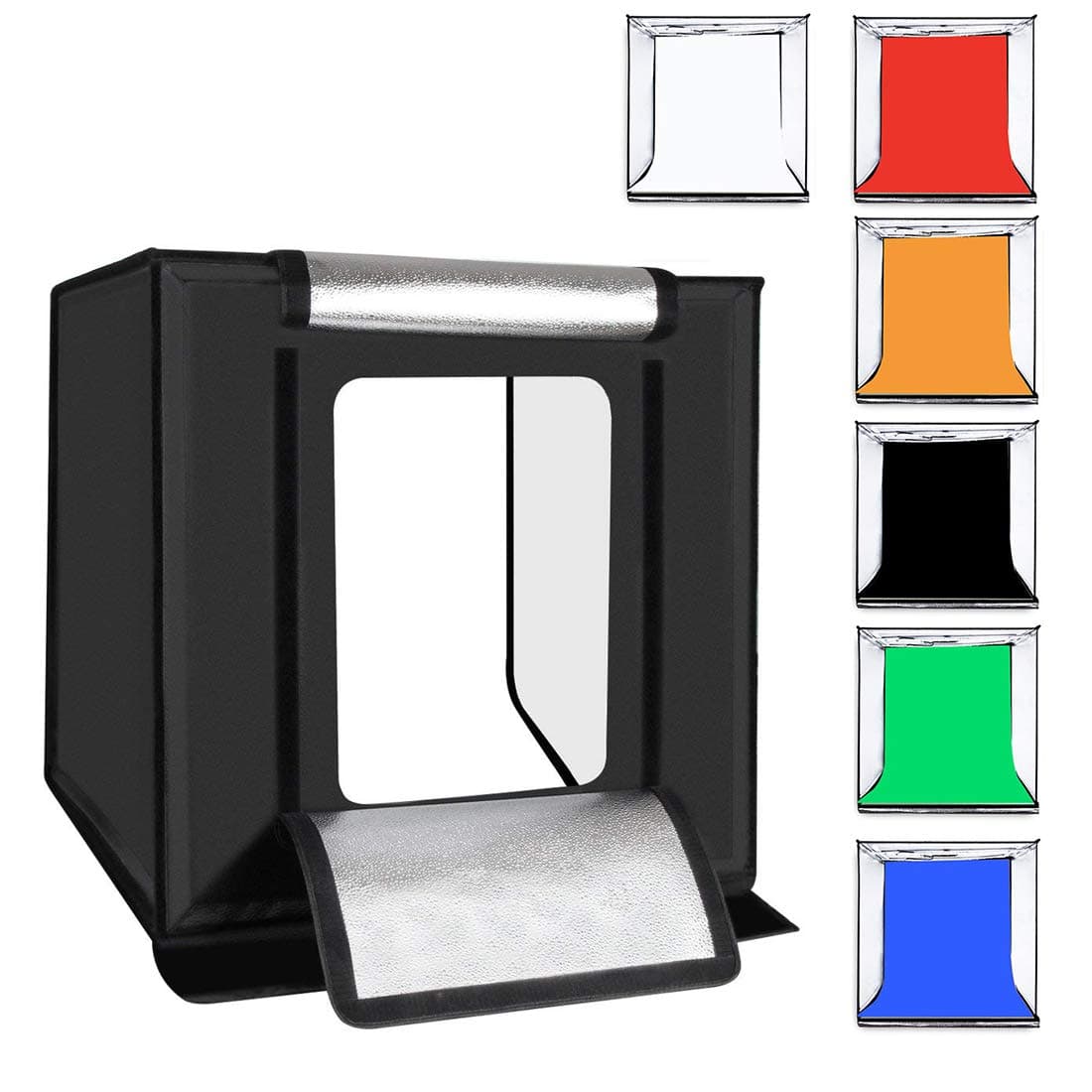 Portable Photo Studio, Folding LED Photo Light Box Adjustable Brightness Booth Table Top Photography Lighting Kit 16Inch/40Cm,JP