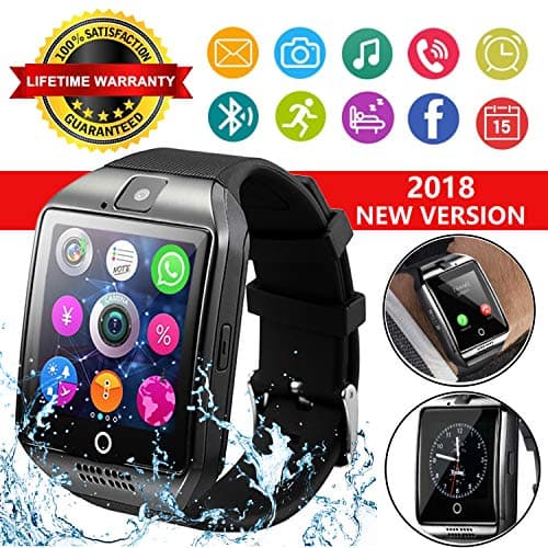Smart Watch for Android Phones, Bluetooth Smartwatch Touchscreen with Camera, Smart Watches Waterproof Smart Wrist Watch Phone Compatible with Android Samsung iOS iPhone X 8 7 6 6S 5 Plus Mens awomen
