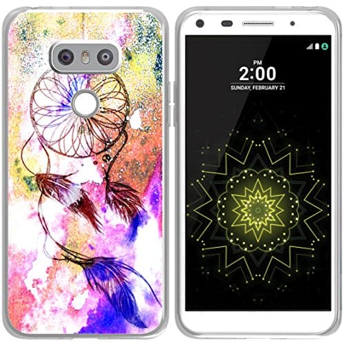 Case for G6 - Topgraph [Anti-Scratch Shock Rubber Slim Fit Clear with Design Full Coverage] Bumper Compatible with LG G6 Dreamcatcher Cute Design