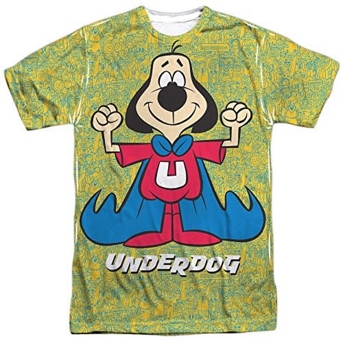 Underdog Flexing Mens Sublimation Shirt White Medium