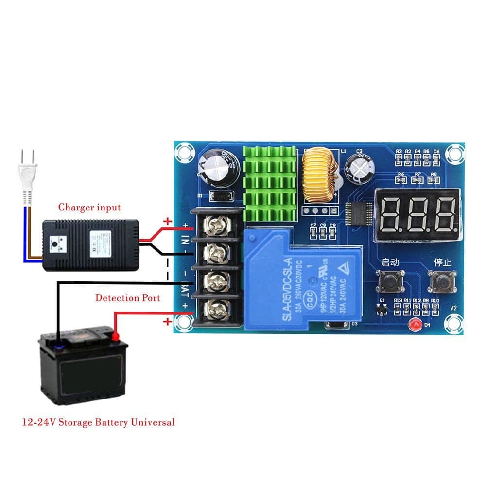 MONNY XH-M604 Battery Charger Control Module DC 6-60V Storage Lithium Battery Charging Control Switch Protection Board