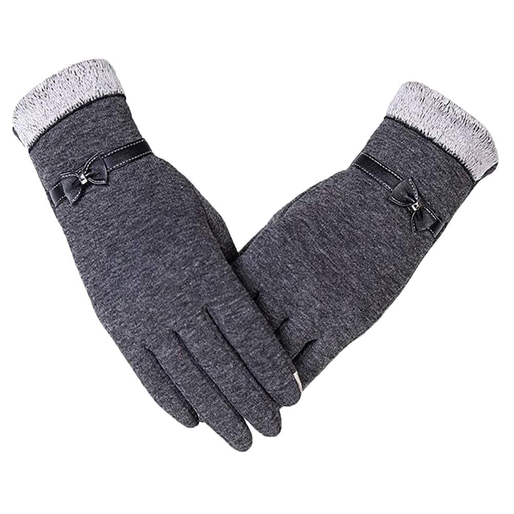 Womens Touch Screen Gloves Thick Fleece Lined Windproof Winter Warm Gloves